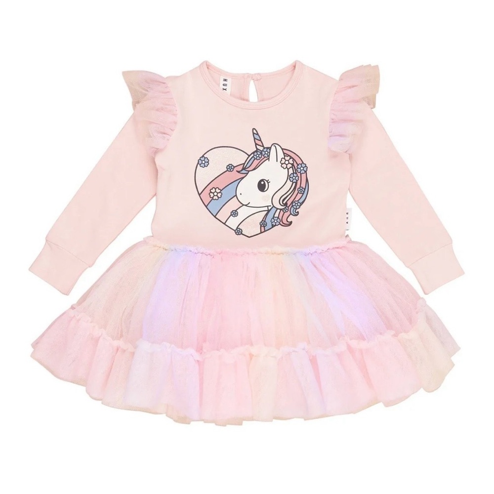 Huxbaby Loveheart Unicorn Ballet Dress